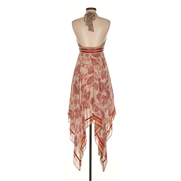 ASO TAYLOR SWIFT Silk Halter Handkerchief Dress RARE EUC - Picture 6 of 9
